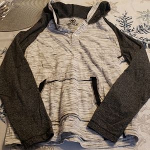 Boys long sleeve hooded shirt